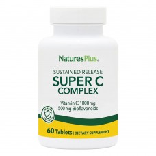 Natures Plus Super C Complex Sustained Release, 60 таблеток Natures Plus Super C Complex Sustained Release, 60 таблеток