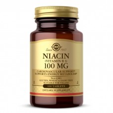 Solgar Niacin 100 mg (Vitamin B3), 100 таблеток Solgar Niacin 100 mg (Vitamin B3), 100 таблеток