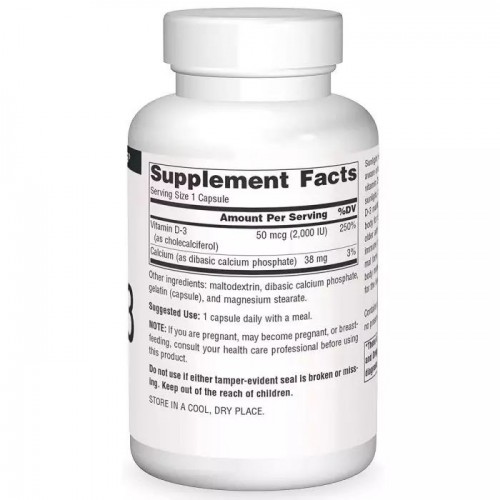 Source Naturals Vitamin D3 2000 IU, 100 капсул CN12564 Source Naturals Source Naturals Vitamin D3 2000 IU, 100 капсул CN12564 Source Naturals