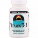 Source Naturals Vitamin D3 2000 IU, 100 капсул CN12564 Source Naturals