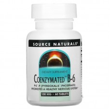 Source Naturals Coenzymated Vitamin B6 100 mg, 60 таблеток