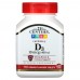Витамины и минералы 21st Century Vitamin D3 10 mcg, 110 жевательных таблеток Апельсин CN12679-1 21st Century