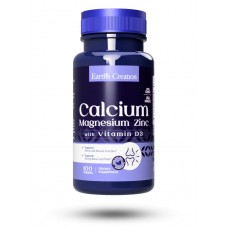 Витамины и минералы Earth‘s Creation Calcium Magnesium Zinc, 100 таблеток Витамины и минералы Earth‘s Creation Calcium Magnesium Zinc, 100 таблеток