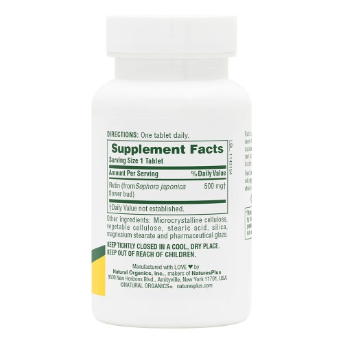 Natures Plus Rutin 500 mg, 60 таблеток CN11740 Natures Plus Natures Plus Rutin 500 mg, 60 таблеток CN11740 Natures Plus
