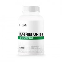 Витамины и минералы FitMax Magnesium B6 + Pottasium, 90 таблеток Витамины и минералы FitMax Magnesium B6 + Pottasium, 90 таблеток