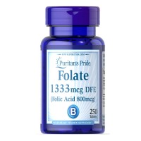 Puritan's Pride Folic Acid 800 mcg, 250 таблеток Puritan's Pride Folic Acid 800 mcg, 250 таблеток