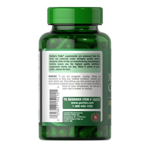 Puritan's Pride Magnesium Citrate 100 mg, 100 капсул CN12960 Puritan's Pride Puritan's Pride Magnesium Citrate 100 mg, 100 капсул CN12960 Puritan's Pride