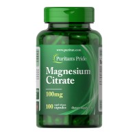 Puritan's Pride Magnesium Citrate 100 mg, 100 капсул Puritan's Pride Magnesium Citrate 100 mg, 100 капсул