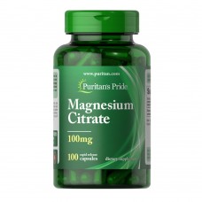 Puritan's Pride Magnesium Citrate 100 mg, 100 капсул Puritan's Pride Magnesium Citrate 100 mg, 100 капсул