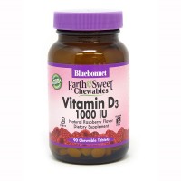Bluebonnet Nutrition Earth Sweet Chewables Vitamin D3 1000 IU, 90 жувальних таблеток Bluebonnet Nutrition Earth Sweet Chewables Vitamin D3 1000 IU, 90 жувальних таблеток