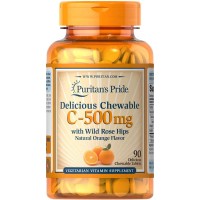 Puritan's Pride Vitamin C 500 mg, 90 жувальних таблеток Puritan's Pride Vitamin C 500 mg, 90 жувальних таблеток