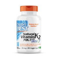 Витамины и минералы Doctor's Best Natural Vitamin K2 MK-7 45 mcg, 180 капсул Витамины и минералы Doctor's Best Natural Vitamin K2 MK-7 45 mcg, 180 капсул
