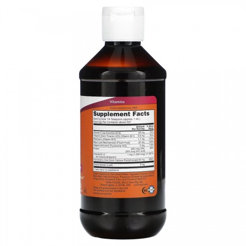 NOW Vitamin B12 Complex Liquid, 237 мл CN12431 NOW NOW Vitamin B12 Complex Liquid, 237 мл CN12431 NOW