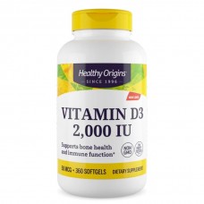 Витамины и минералы Healthy Origins Vitamin D3 2000 IU, 360 капсул Витамины и минералы Healthy Origins Vitamin D3 2000 IU, 360 капсул