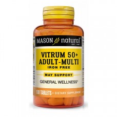 Mason Natural Vitrum 50 + Adult-Multi Iron Free, 100 таблеток Mason Natural Vitrum 50 + Adult-Multi Iron Free, 100 таблеток