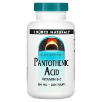 Витамины и минералы Source Naturals Pantothenic Acid 250 mg, 250 таблеток Витамины и минералы Source Naturals Pantothenic Acid 250 mg, 250 таблеток