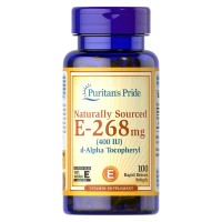 Витамины и минералы Puritan's Pride Vitamin E 400 IU (268 mg) Naturally Sourced, 100 капсул Витамины и минералы Puritan's Pride Vitamin E 400 IU (268 mg) Naturally Sourced, 100 капсул