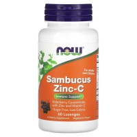NOW Sambucus Zinc-C, 60 леденцов NOW Sambucus Zinc-C, 60 леденцов