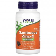 NOW Sambucus Zinc-C, 60 льодяників NOW Sambucus Zinc-C, 60 льодяників
