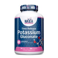 Haya Labs Potassium Gluconate 99 mg, 100 таблеток