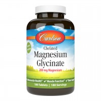 Carlson Labs Chelated Magnesium Glycinate, 180 таблеток