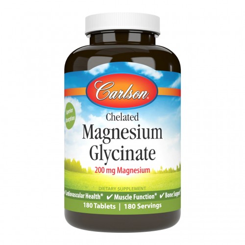 Carlson Labs Chelated Magnesium Glycinate, 180 таблеток CN6976 Carlson Labs