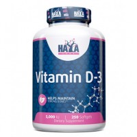 Витамины и минералы Haya Labs Vitamin D3 5000 IU, 250 капсул Витамины и минералы Haya Labs Vitamin D3 5000 IU, 250 капсул