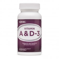 Витамины и минералы GNC Vitamin A and D3, 100 капсул