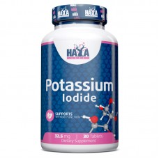 Витамины и минералы Haya Labs Potassium Iodide 32.5 mg, 30 таблеток Витамины и минералы Haya Labs Potassium Iodide 32.5 mg, 30 таблеток