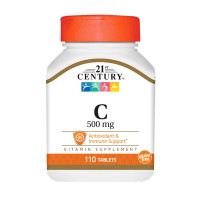 21st Century Vitamin C 500 mg, 110 таблеток 21st Century Vitamin C 500 mg, 110 таблеток