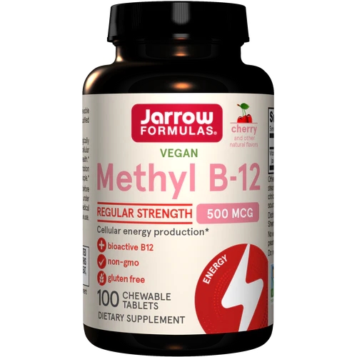 Jarrow Formulas Jarrow Formulas Vegan Methyl B-12 500 mcg, 100 жевательных таблеток - Вишня CN8218-1 