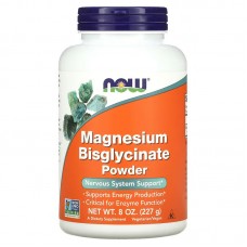 NOW Magnesium Bisglycinate Powder, 227 грам