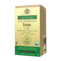 Витамины и минералы Solgar Earth Source Koji Fermented Iron 27 mg, 60 вегакапсул Витамины и минералы Solgar Earth Source Koji Fermented Iron 27 mg, 60 вегакапсул