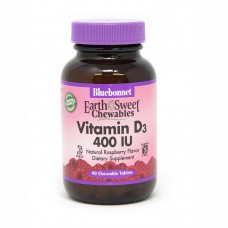 Bluebonnet Nutrition Earth Sweet Chewables Vitamin D3 400 IU, 90 жевательных таблеток Bluebonnet Nutrition Earth Sweet Chewables Vitamin D3 400 IU, 90 жевательных таблеток
